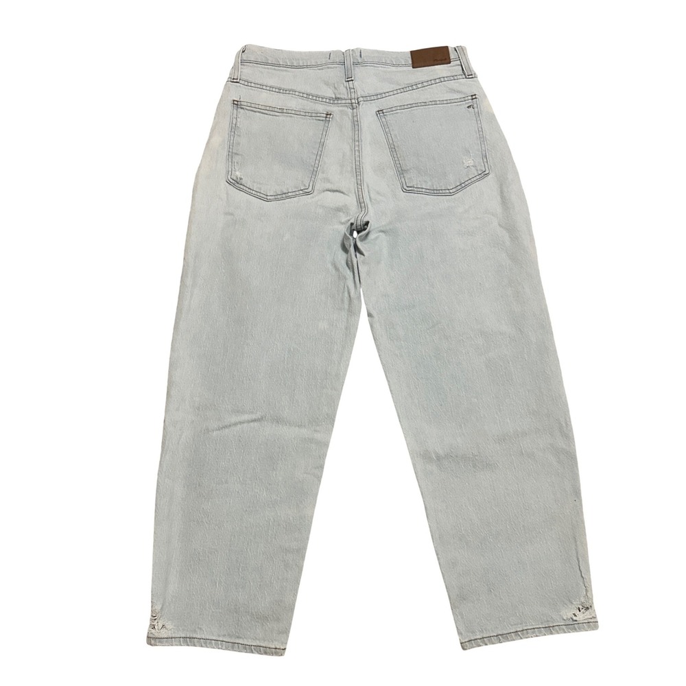 Madewell Balloon Jeans Light Wash Distressed High Rise Tapered Women's 30 - Picture 2 of 8